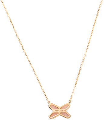 (W) Kalung Liontin Chaumet Paris Liens Opal Berlian Emas Rose 18K untuk Wanita Pink. 82996 Lookbook (W) Kalung Liontin Chaumet Paris Liens Opal Berlian Emas Rose 18K untuk Wanita Pink. 82996