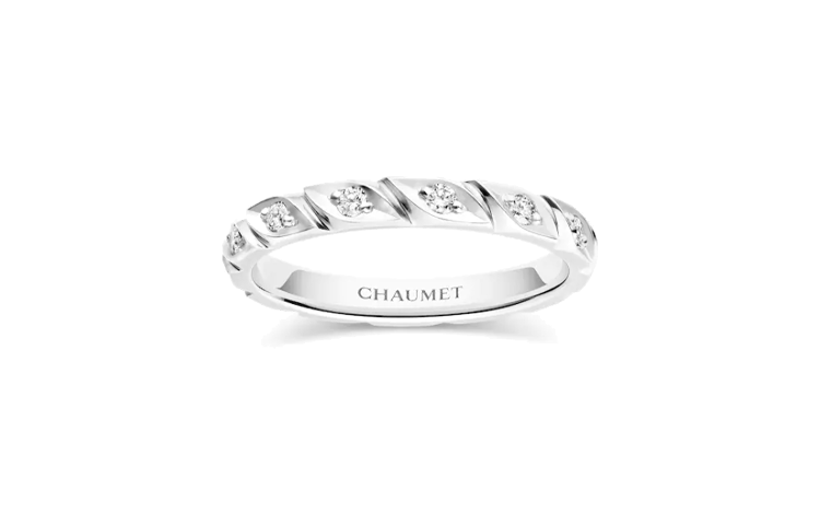 Lookbook (W) Cincin Berlian Platinum Chaumet Paris Torsade Perak untuk Wanita. 82724