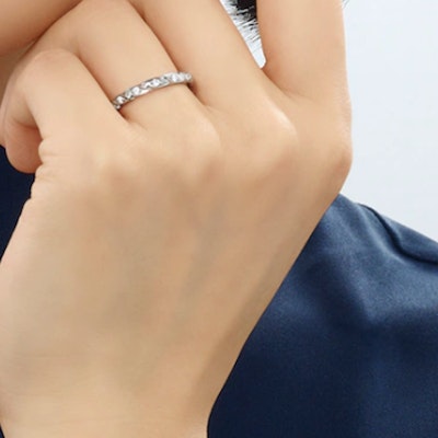 (W) Cincin Berlian Platinum Chaumet Paris Torsade Perak untuk Wanita. 82724 Shop (W) Cincin Berlian Platinum Chaumet Paris Torsade Perak untuk Wanita. 82724