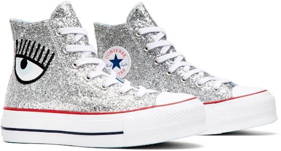(W) Chiara Ferragni x Converse Chuck Taylor All Star 'Lift Silver' Perak 563828C Cheap (W) Chiara Ferragni x Converse Chuck Taylor All Star 'Lift Silver' Perak 563828C