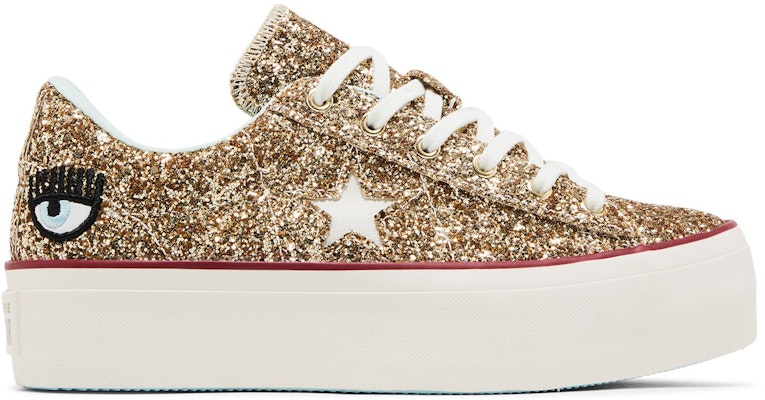 (Women) Chiara Ferragni x Converse One Star Platform Ox 'Gold Glacier Blue' 562026C Buy (Women) Chiara Ferragni x Converse One Star Platform Ox 'Gold Glacier Blue' 562026C