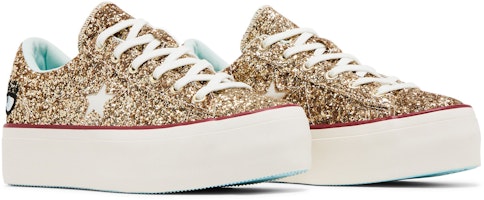 (W) Chiara Ferragni x Converse One Star Platform Ox '金色冰川藍' 562026C Cheap (W) Chiara Ferragni x Converse One Star Platform Ox '金色冰川藍' 562026C