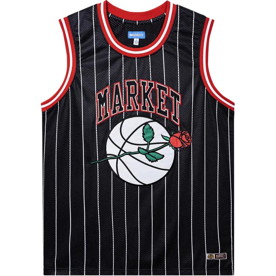 Chinatown Market Striped Graphic Tank Top Black (). 369000103-MULT