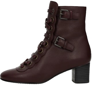 (W) 蔻依酒红色真皮踝靴 CH291815B327C9-309 Buy (W) 蔻依酒红色真皮踝靴 CH291815B327C9-309