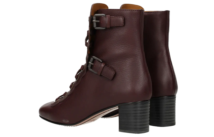 Order (Women) Chloé Ankle Boot 'Burgundy Leather' CH291815B327C9-309
