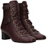 Lookbook (W) But Chloé 'Burgundy Leather' Boot Kulit Burgundy. CH291815B327C9-309
