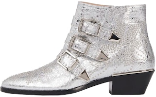 (Women) Chloé Ankle Boot 'Silver Zip Fashion' C23U134DV9DL (Women) Chloé Ankle Boot 'Silver Zip Fashion' C23U134DV9DL
