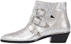 Buy (W) 끌로에 실버 지퍼 앵클부츠 (Chloé Silver Zip Ankle Boots) C23U134DV9DL