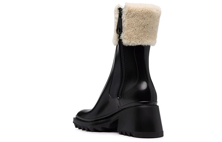 (W) Chloé Ankle Boots 'Black Fur Trim' 圖 3