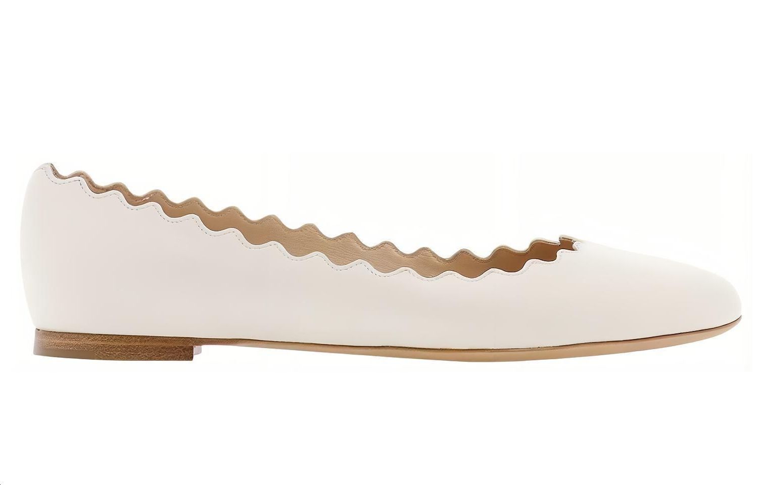 (W) Chloé Ballet Flats 'White Leather' 圖 2