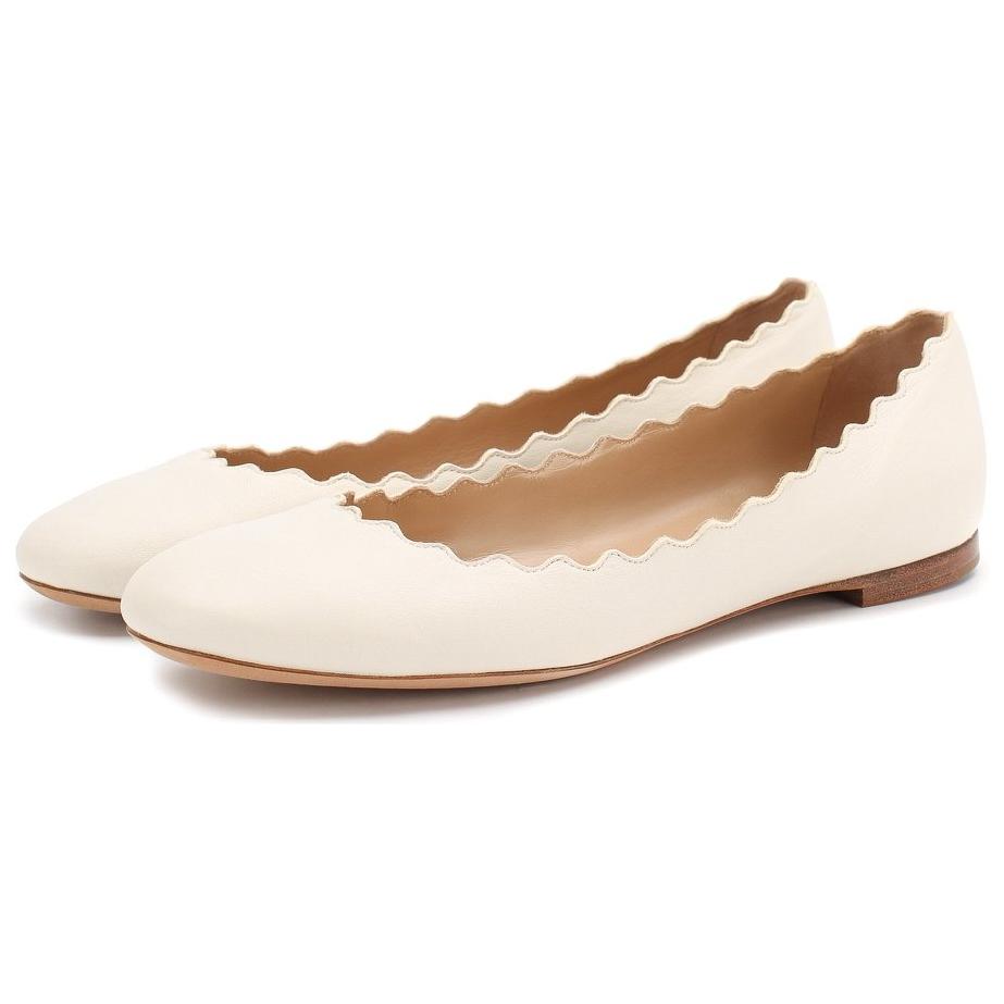 (W) Chloé Ballet Flats 'White Leather' 圖 4