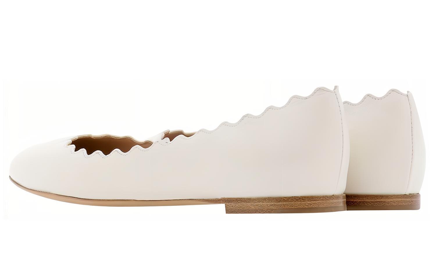 (W) Chloé Ballet Flats 'White Leather' 圖 5