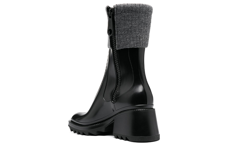 Shop (W) Chloé Betty 黑色PVC雨靴 CHC20W397N5BETTY-001