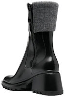 Shop (W) Chloé Betty Regenstiefel ''Schwarzes PVC'' CHC20W397N5BETTY-001