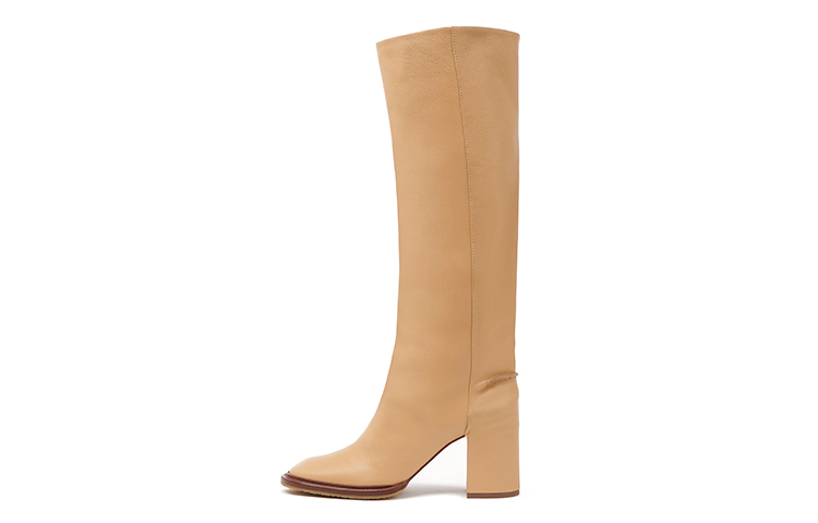 (Women) Chloé Calfskin High-Top Boots 'Camel' CHC21W519V3275
