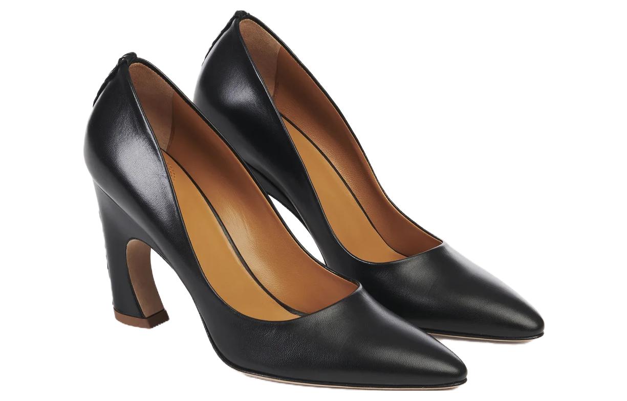 Order Chloe 蔻依 羊皮 舒適休閒 粗跟 高跟鞋 8公分 女款 黑色