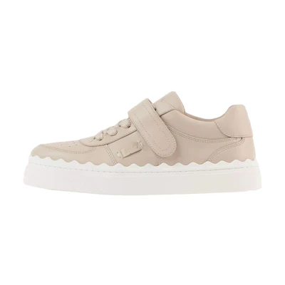(W) Chloé Fashion Leather Sneakers 'Beige'