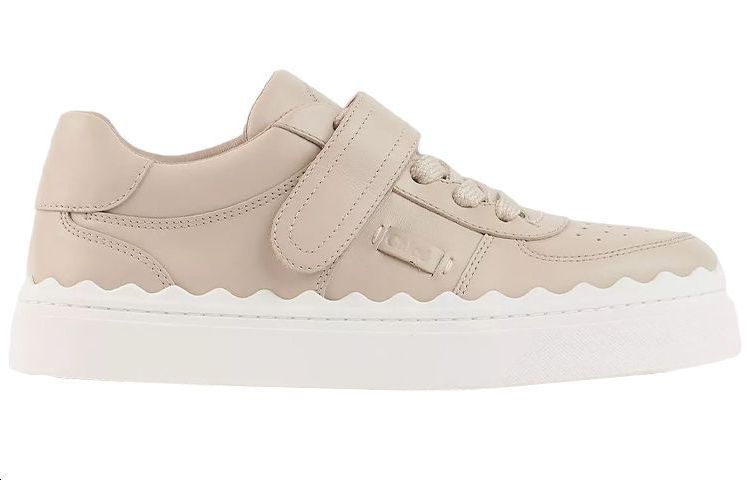 (W) Chloé Fashion Leather Sneakers 'Beige' 圖 2
