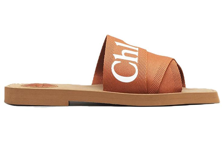 (W) Chloé Fashion Round Toe Slide 'Orange Brown' 圖 2