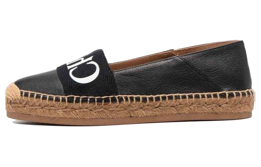 (Women) Chloé Woody Flat Espadrilles 'Black' CHC21U447R4-001
