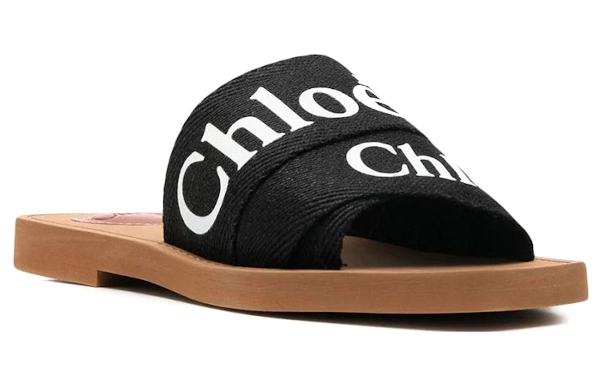 (Women) Chloé Flat Slide 'Black Logo'