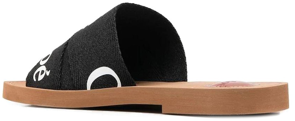 (Women) Chloé Flat Slide 'Black Logo' CHC22U188Z3001 Shop (Women) Chloé Flat Slide 'Black Logo' CHC22U188Z3001