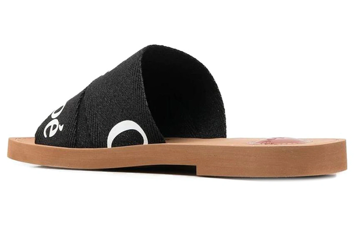 (Women) Chloé Flat Slide 'Black Logo'