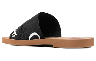 (Women) Chloé Flat Slide 'Black Logo'