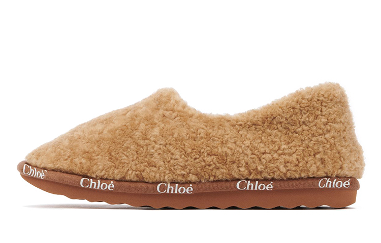 (Women) Chloé Flat Slip-On 'Brown Sheepskin' CHC21W547V8276