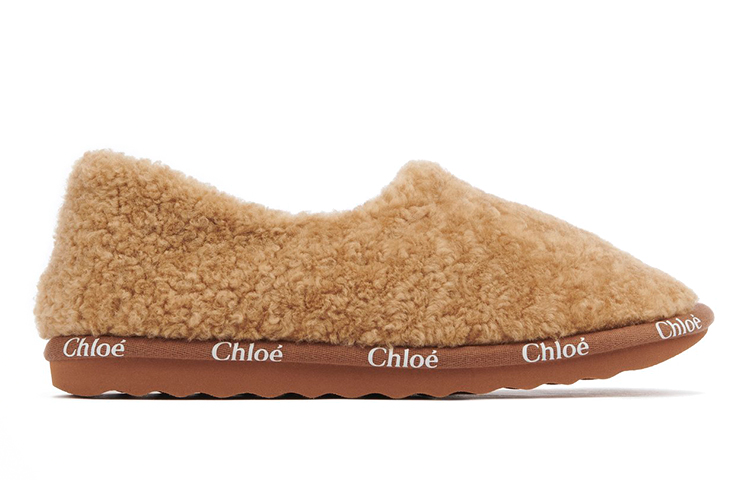Order (W) Chloé Flat Slip-On 'Kulit Domba Coklat' CHC21W547V8276