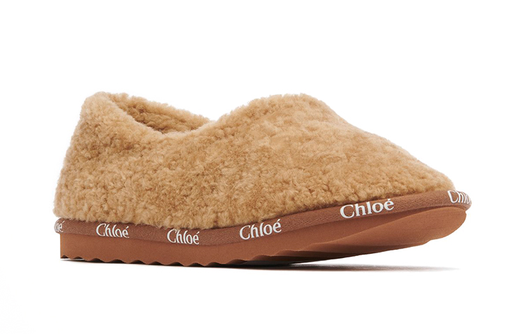 Lookbook (W) Chloé Flat Slip-On 'Kulit Biri-biri Coklat' CHC21W547V8276