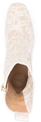 (W) Chloé Goldee Sepatu Boot Renda Pergelangan 'Putih' CHC21S40-0D2 Shop (W) Chloé Goldee Sepatu Boot Renda Pergelangan 'Putih' CHC21S40-0D2