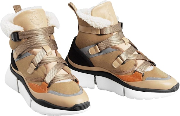 (Women) Chloé High-Top Sneaker 'Simple Brown Comfort' CHC19A05085219 Lookbook (Women) Chloé High-Top Sneaker 'Simple Brown Comfort' CHC19A05085219