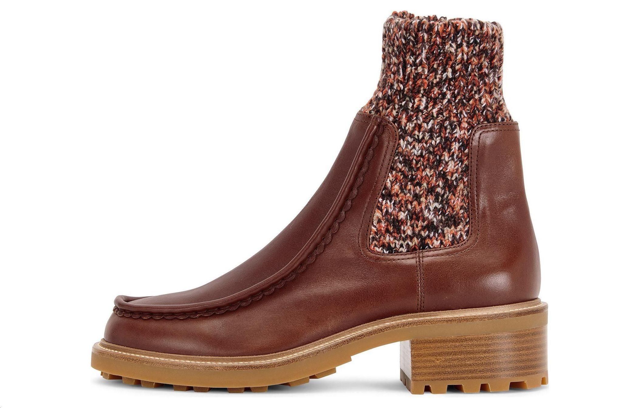 (W) Chloé Jamie Chelsea 'Knit Sock Brown'