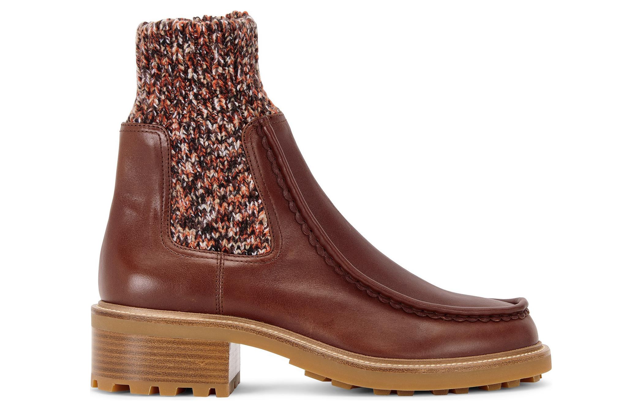 (W) Chloé Jamie Chelsea 'Knit Sock Brown' 圖 2
