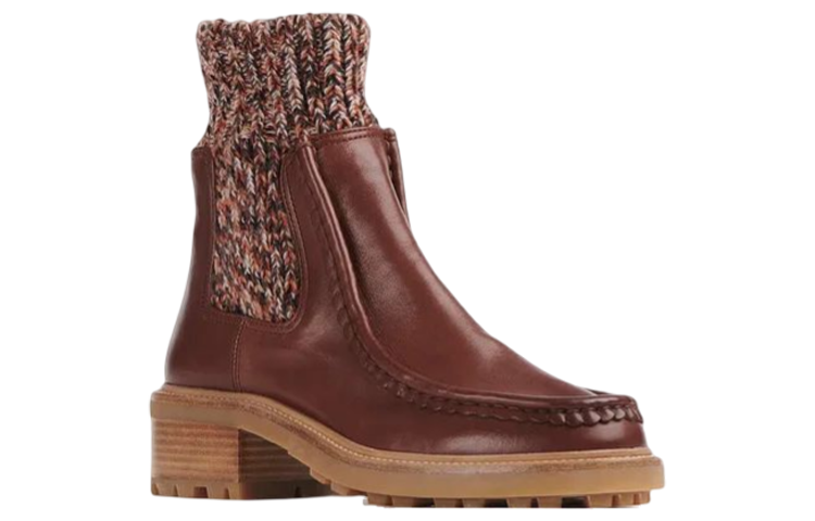 (W) Chloé Jamie Chelsea 'Knit Sock Brown' 圖 4