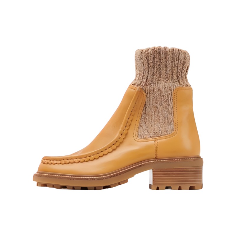 (Women) Chloé Jamie Chelsea 'Knit Sock Yellow' CHC21W527V4214