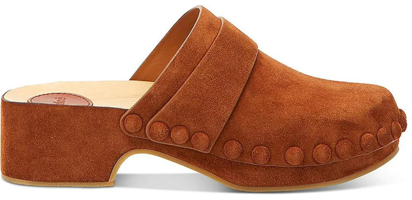 (W) Sandalias Chloé Joy 'Cuero Terciopelo Marrón con Suela de Madera' CHC22S578T9244 Order (W) Sandalias Chloé Joy 'Cuero Terciopelo Marrón con Suela de Madera' CHC22S578T9244