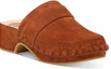 Lookbook (W) Sandalias Chloé Joy 'Cuero Terciopelo Marrón con Suela de Madera' CHC22S578T9244