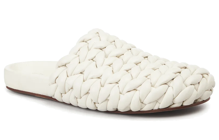 (W) Chloé Kacey Leather Flat 'White Weave' 圖 2