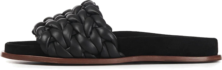 (W) クロエ Kaceyレザー織りスライド (黒) CHC22S557X6001 Buy (W) クロエ Kaceyレザー織りスライド (黒) CHC22S557X6001