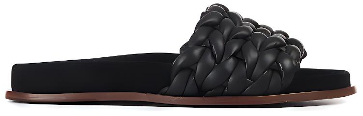 (Women) Chloé Kacey Leather Woven Slide 'Black' CHC22S557X6001 Order (Women) Chloé Kacey Leather Woven Slide 'Black' CHC22S557X6001