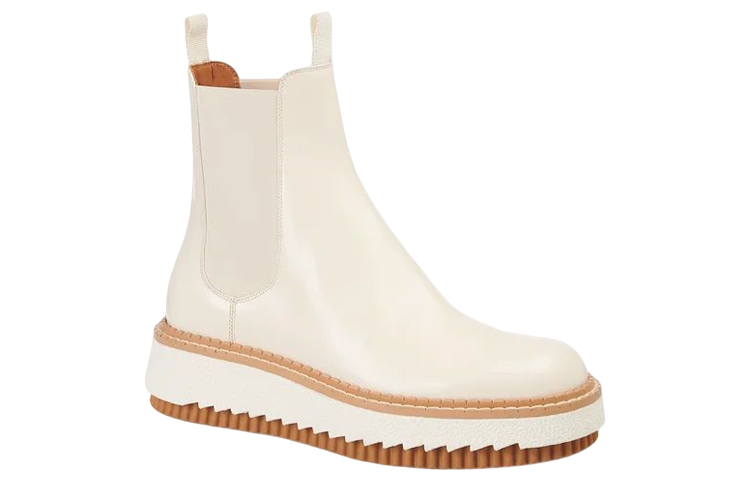 (W) Chloé Kurtys Chelsea Boot 'Glossy White Calfskin' 圖 2