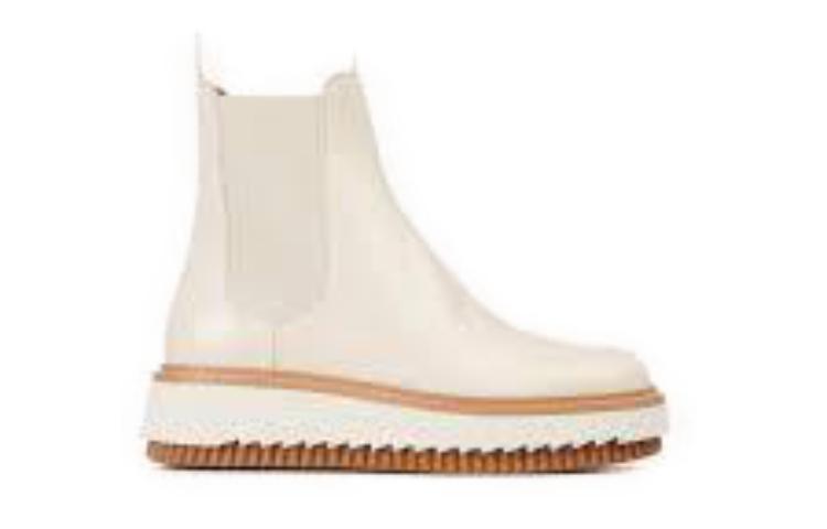 (W) Chloé Kurtys Chelsea Boot 'Glossy White Calfskin' 圖 5