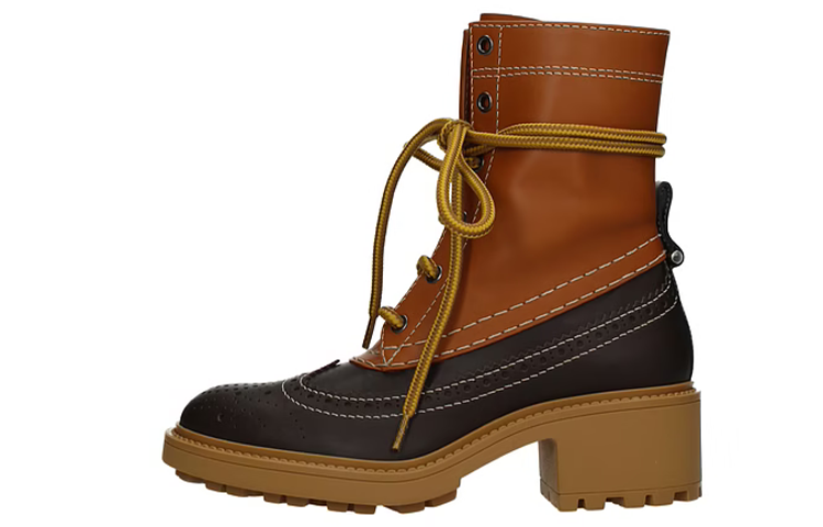 (W) Chloé Lauren 'Brown Casual Ankle Boot'