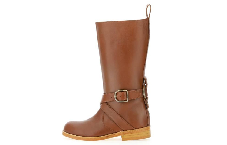 (W) Chloé Leather Ankle Boots 'Brown Fashion'