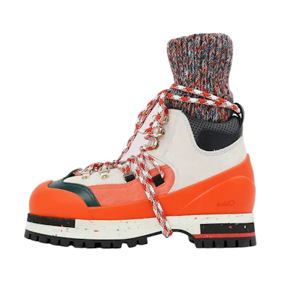 (W) Chloé Leather Ankle Boots 'Fashionable Orange Straps'