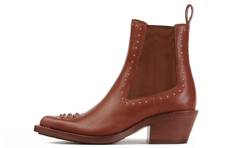 (Women) Chloé Leather Chelsea Boot 'Brown' CHC22W705AV27S