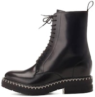 (Women) Chloé Leather Comfort Lace-Up Ankle Boots 4cm 'Black' CHC23W950GC001 (Women) Chloé Leather Comfort Lace-Up Ankle Boots 4cm 'Black' CHC23W950GC001