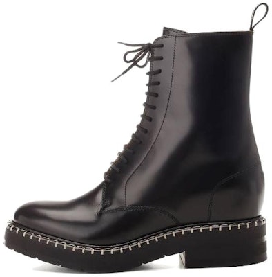 (Women) Chloé Leather Comfort Lace-Up Ankle Boots 4cm 'Black' CHC23W950GC001 Buy (Women) Chloé Leather Comfort Lace-Up Ankle Boots 4cm 'Black' CHC23W950GC001